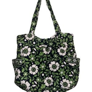 Vera Bradley LUCKY YOU Pleated Tote Zippered Bag